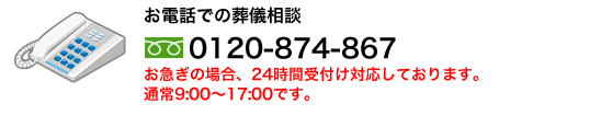 電話での葬儀相談