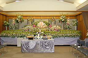 浄運寺会館での葬儀