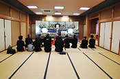 岩子会館での葬儀
