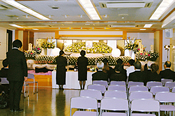 光明会館での葬儀