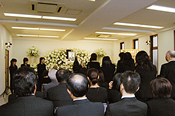 笹寺会館での葬儀