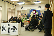 萬福寺会館での葬儀