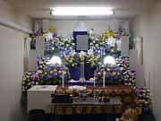 戸田サービス館での生花祭壇