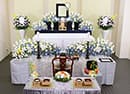 会葬風景や祭壇など